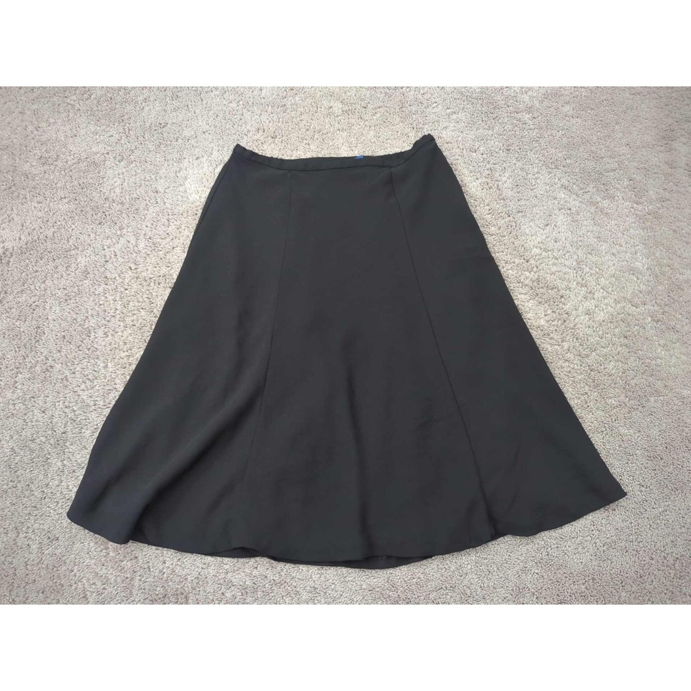 Karen Scott Skirt Womens 14โ Black A-Line Flared Gored Midi Formal Casual